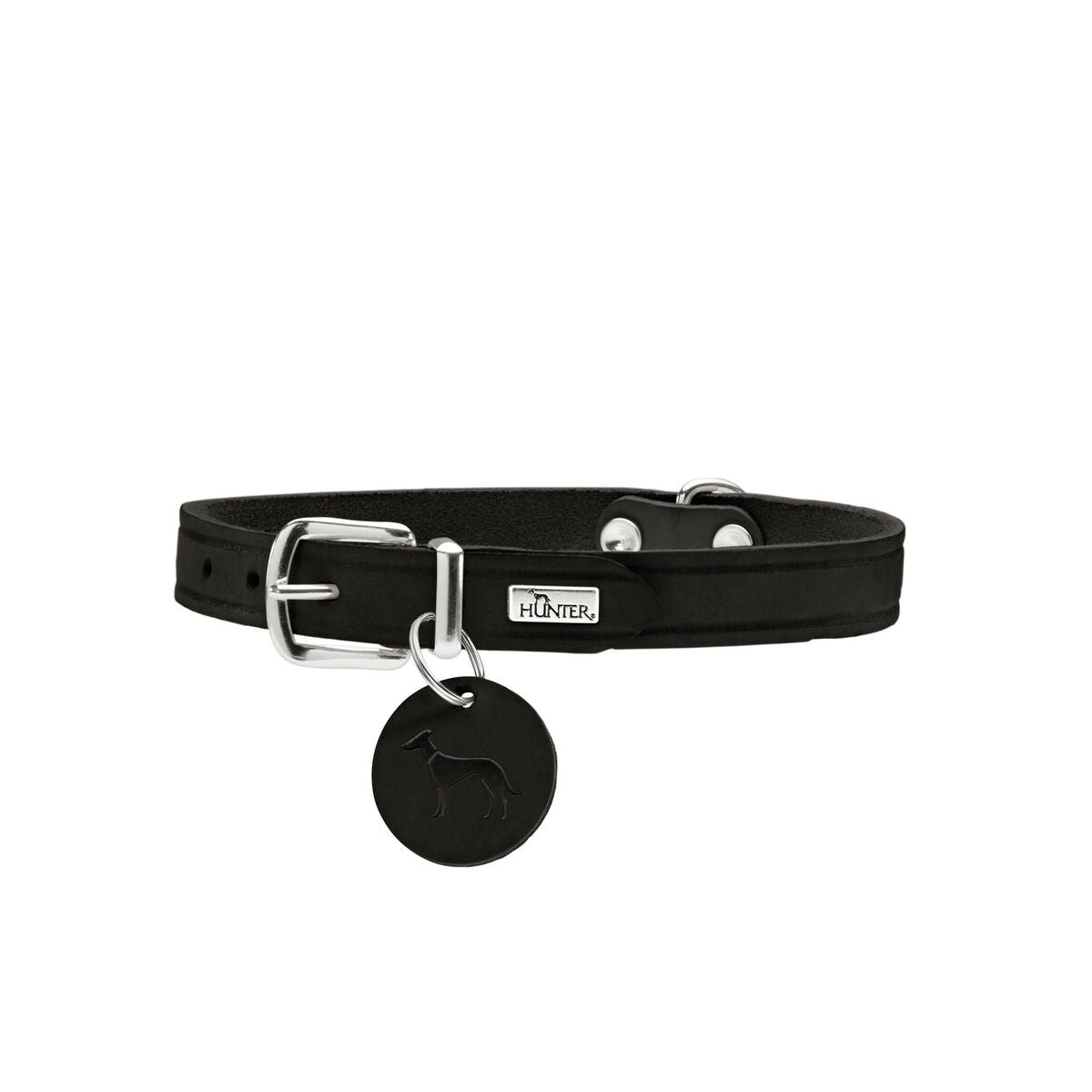 Collar Premium Hunter Aalborg para Perro Negro - S/M(37-43cm)