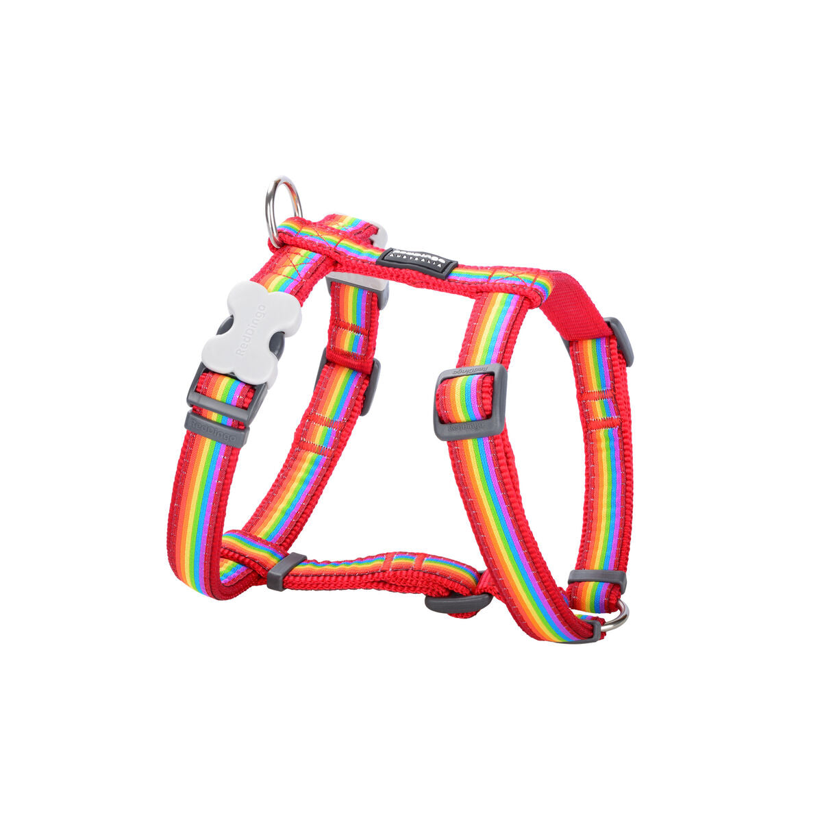Arnés Signature Red Dingo Rainbow para perro - XS (21-35cm)